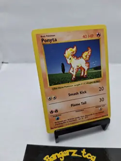 Ponyta 60/102 - Pokemon TCG 1999 Shadowless Base Set - Vintage WOTC - MP (J-1) - Image 3