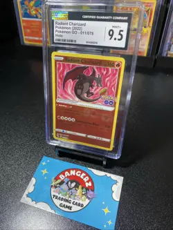 🔥 MINT 9.5 CGC Pokemon Radiant Charizard Holo 2022 Pokemon GO 011/078 - Image 2