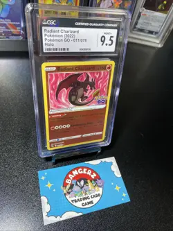 🔥 MINT 9.5 CGC Pokemon Radiant Charizard Holo 2022 Pokemon GO 011/078 - Image 3