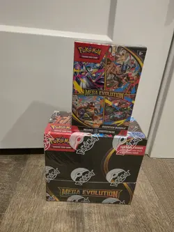 Pokemon TCG Mega Evolution Enhanced Booster Display Box + Booster Bundle Sealed - Image 1