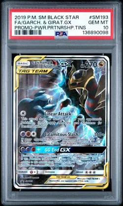 Pokemon 2019 SM Black Star Promo #SM193 Full Art Garchomp Giratina GX PSA 10 - Image 1