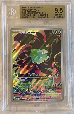 Bulbasaur - (Mega Evolution Stamped) 133/132 BGS 9.5 Graded Pokemon - Image 1