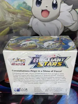 Pokemon TCG Sword & Shield Brilliant Stars Factory Sealed Booster Box. - Image 3
