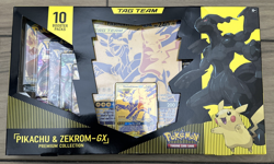 Pokemon Pikachu & Zekrom GX Tag Team Premium Collection Sealed Evolving Skies - Image 1