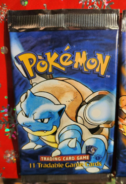 1999 Pokemon 1st Base Set Shadowless Booster Pack Long Crimp art set wrappers - Image 2
