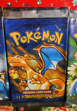 1999 Pokemon 1st Base Set Shadowless Booster Pack Long Crimp art set wrappers - Image 3