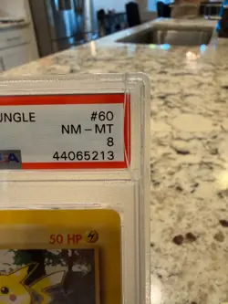 1999 Pokemon 1ST Edition JUNGLE PIKACHU PSA 8 NM-MT 60/64 - Image 3