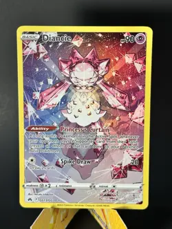 Diancie Full Art GG13/GG70 Ultra Rare Crown Zenith Pokemon TCG Near Mint - Image 3