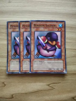 Yu-Gi-Oh - Penguin Soldier 3X - Full Playset - Super Rare - Image 1