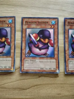 Yu-Gi-Oh - Penguin Soldier 3X - Full Playset - Super Rare - Image 4