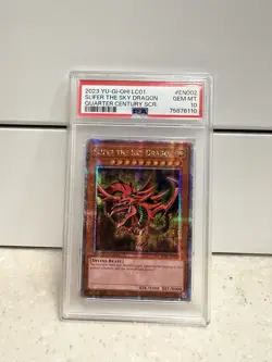 Yu-Gi-Oh Slifer the Sky Dragon LC01-EN002 Quarter Century Rare Psa 10 No Error - Image 1