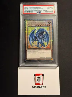 Blue-Eyes White Dragon - PSA 10 - Starlight Rare 1st Edition BLMM-EN001 - YuGiOh - Image 1
