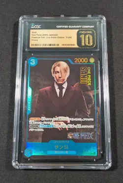 One Piece Japanese Holo Sanji P-050 CGC 10 PRISTINE Live Action Edition Promo - Image 1