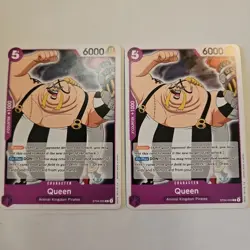 2X One Piece Queen (ST04-005/49) Starter Deck 04 Animal Kingdom Pirates NM TCG - Image 1