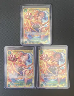 3x MONKEY D LUFFY - One Piece OP13-118 - SEC Secret Rare - Carrying On His Will - Image 1