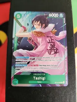 Tashigi OP14-029 Dash Pack Promo The Azure Sea's Seven English One Piece NM - Image 1