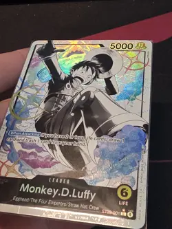 One Piece Card Game CCG TCG Monkey.D.Luffy ST29-001 Alt Art Leader Egghead - Image 2