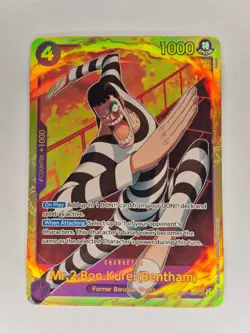 One Piece Card Game Mr.2 Bon Kurei (Bentham) EB01-061 SEC Secret Rare - Image 1