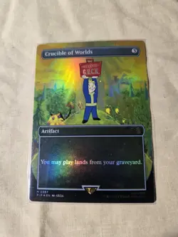 MTG Crucible of Worlds (Borderless) Universes Beyond: Fallout Foil - Image 1