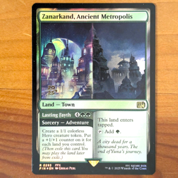Zanarkand, Ancient Metropolis - Prerelease Foil Promo - Final Fantasy X MTG FF10 - Image 1