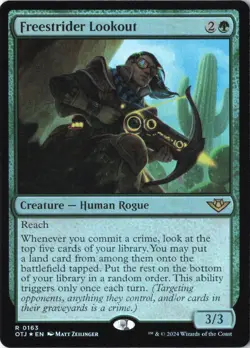 Freestrider Lookout R Outlaws of Thunder Junction 163 NM Foil - Image 1