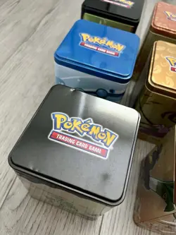 Pokemon TCG Stacking Storage Tins Empty No Cards Charizard Gengar Fire LOT OF 14 - Image 5