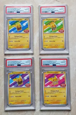 Pokemon Card Pikachu Batik Set Exclusive Indonesia Version SET 4 - PSA 10 #A2 - Image 1