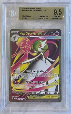 Mega Gardevoir ex 159/132 Me01: Mega Evolution Holo BGS 9.5 Graded Pokemon - Image 1