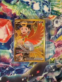Pokemon TCG Ethans Ho-Oh EX Destined Rivals 239/182 Full Art Gold Hyper Rare - Image 3