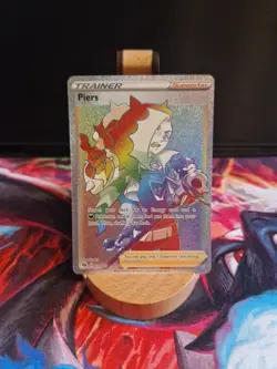 Pokemon TCG Champion's Path Piers 078/073 Rainbow Rare Card Near Mint - Image 1