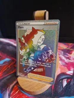 Pokemon TCG Champion's Path Piers 078/073 Rainbow Rare Card Near Mint - Image 3