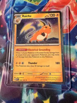 Raichu 026/165 Cosmos Holo 151 Sam's Club Exclusive Promo Pokemon TCG - Image 2