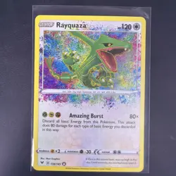 Pokemon Rayquaza Vivid Voltage 138/185 Amazing Rare Holo TCG Card - Image 1