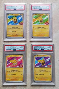 Pokemon Card Pikachu Batik Set Exclusive Indonesia Version SET 4 - PSA 10 #A1 - Image 1