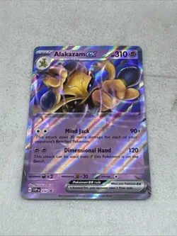Alakazam ex Error No Star Pattern Pokemon BLACK STAR Promo 050 Holo - Image 1