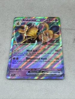 Alakazam ex Error No Star Pattern Pokemon BLACK STAR Promo 050 Holo - Image 2
