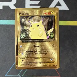 Pokemon TCG Celebrations Pikachu Gold Metal Card 58/102 - Image 1