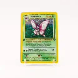 Venomoth - 13/64 Jungle 1st Edition Holo Rare Pokemon - MP/HP - Image 1