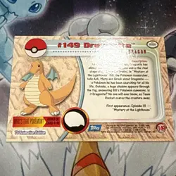 Dragonite 2000 Topps Pokemon TV Animation Edition Series 3 Non Holo #149 NM - Image 2
