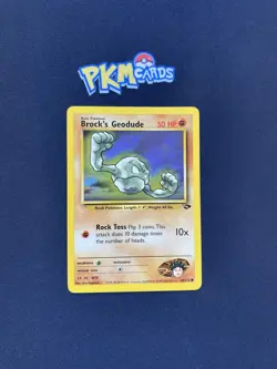 Pokemon TCG Brock's Geodude Gym Challenge 68/132 Regular LP. - Image 1