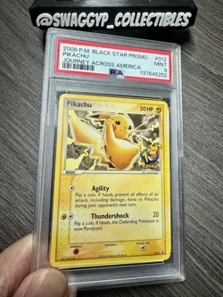 ◓Pikachu 012 Journey Across America - Pokemon Black Star Promo Rare PSA Mint 9◓ - Image 5