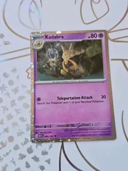 Pokemon 151 Alakazam EX Collection Promo Cards Set SVP 050 Abra 063 Kadabra 064 - Image 5