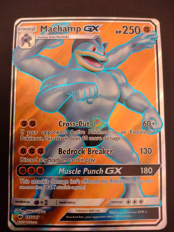 Pokemon Machamp GX Full Art S&M Burning Shadows 135/147 Near Mint - Image 1