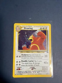 Pokemon TCG Ursaring Neo Discovery Holo Rare Card 15/75 Unlimited - Image 1