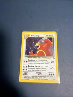Pokemon TCG Ursaring Neo Discovery Holo Rare Card 15/75 Unlimited - Image 5
