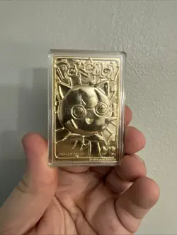 Jigglypuff Pokemon 23K Gold Plated Trading Card Burger King 1999 - Image 1