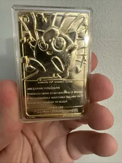 Jigglypuff Pokemon 23K Gold Plated Trading Card Burger King 1999 - Image 2