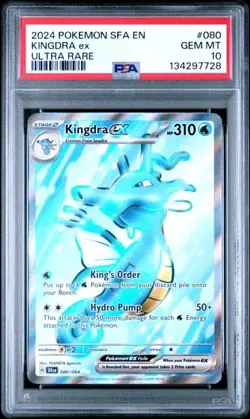 Pokemon TCG: PSA 10 Kingdra EX 080/064 Shrouded Fable - Gem Mint - Image 1