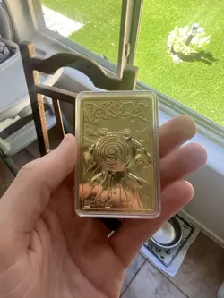 1999 Pokemon Burger King Poliwhirl 23Kt Gold Plated Limited Edition Card - Image 1
