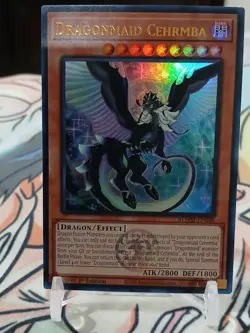 Yu-Gi-Oh TCG Dragonmaid Cehrmba 1st Edition Ultra Rare BLMM-EN048 NM ENG - Image 1